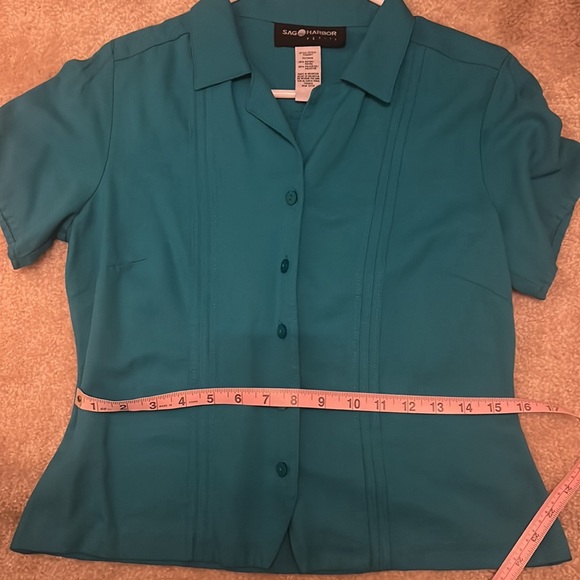 Sag Harbor Vintage Style Short Sleeved Button Down - Picture 7 of 7